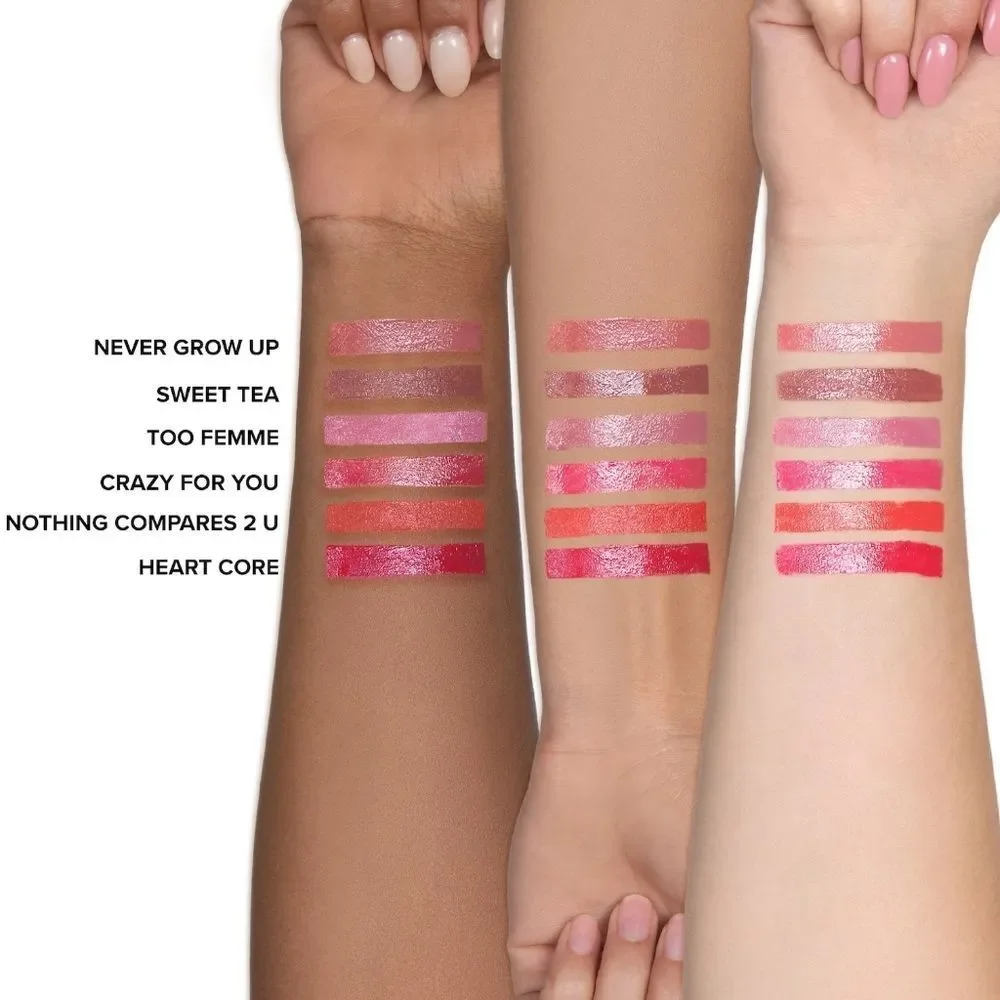 Too Faced Heart Core Lipstick in Never Grow Up (Neutral Pink)